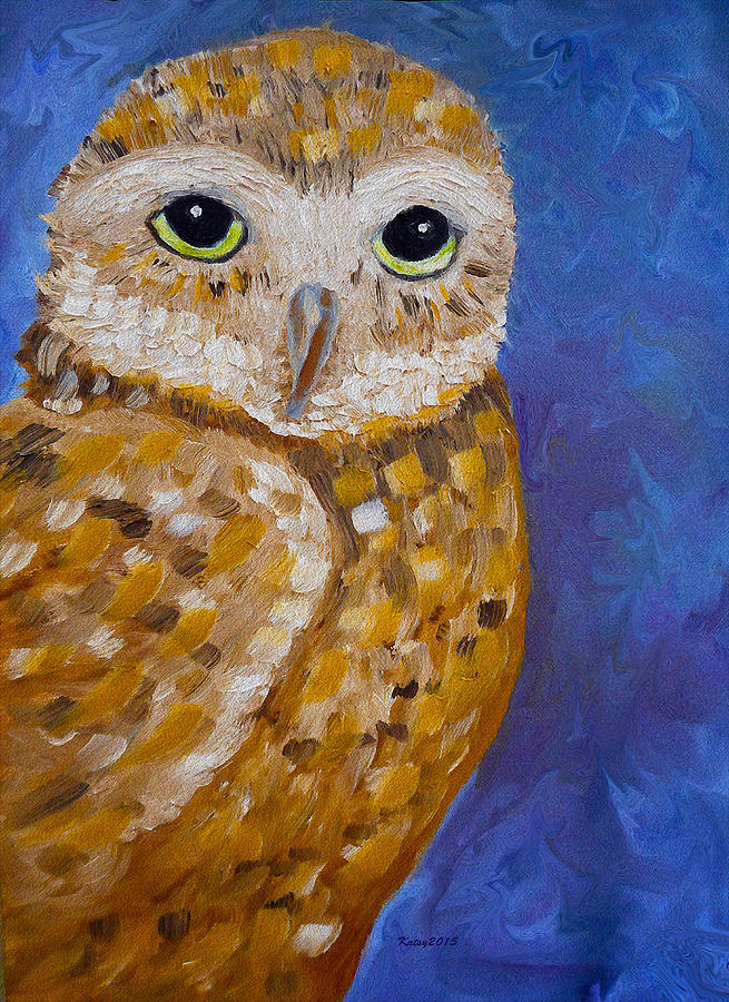 Barn Owl- Impressionism- Owl by Night Painting by Kathy Symonds - Fine ...