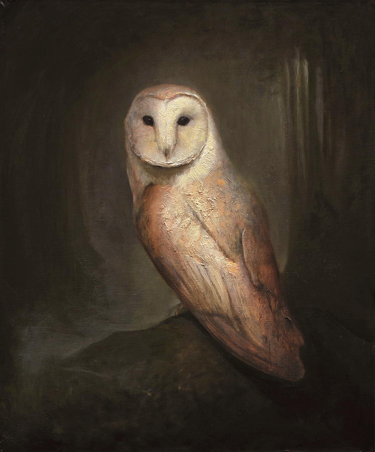 Barn Owl Painting by Luke Hillestad