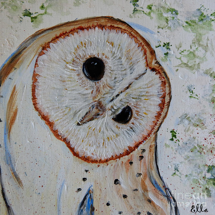 Barn Owl Original Art Print Painting
