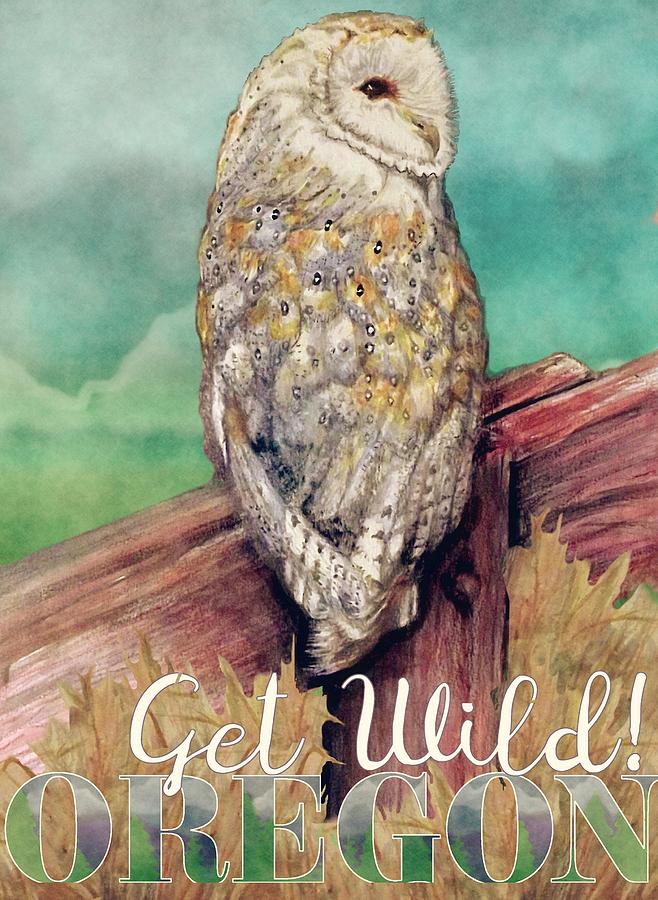 Barn Owl Watercolor Art Painting By Kara Skye