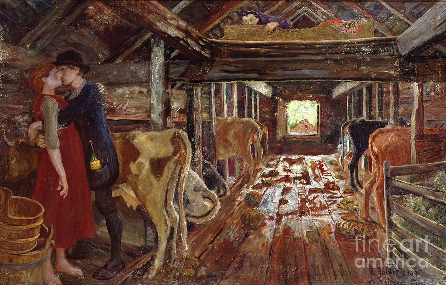 Barn proposal Painting by O Vaering