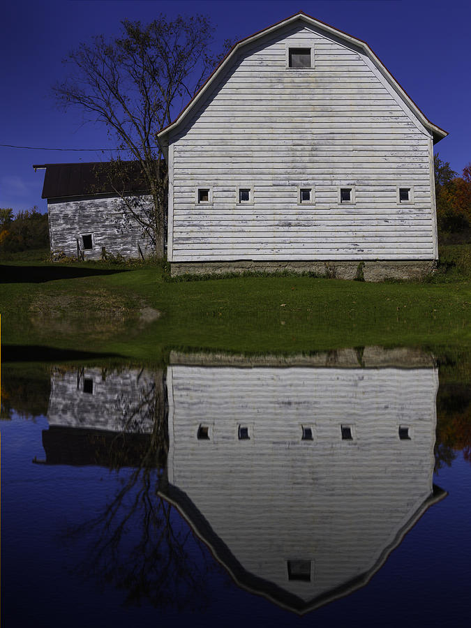 Barn Reflection Photograph by Garry Gay