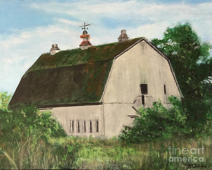 Barn, Rte 12e, Clayton, NY Painting by Joel Charles