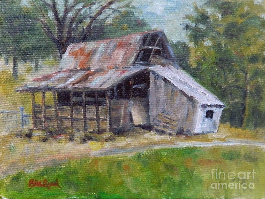 Barn Shack Painting by William Reed