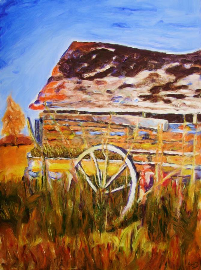 Barn Painting by Shelley Bain