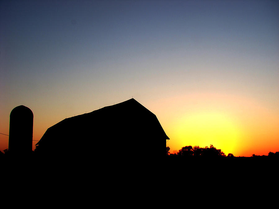 Barn Silhouette Photograph by Todd Zabel