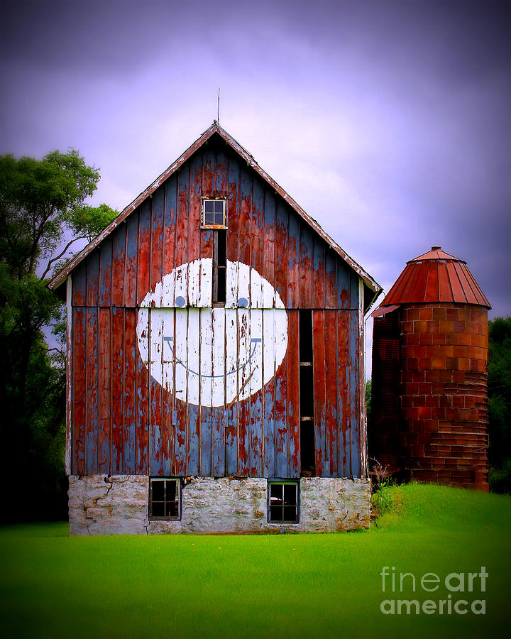 Barn Photograph - Barn Smile by Perry Webster