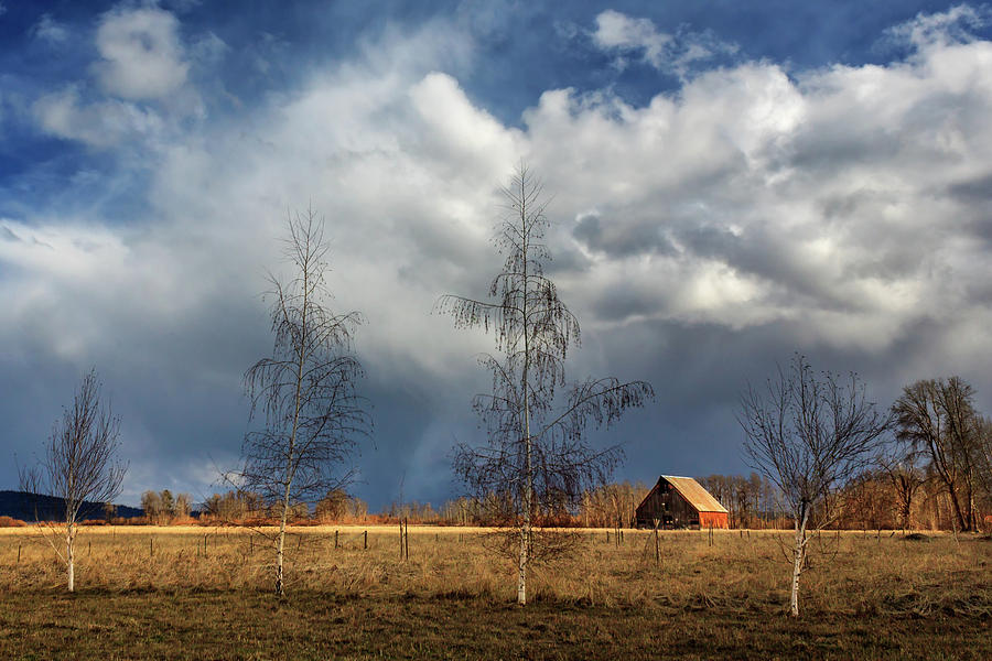 Winter Photograph - Barn Storm by James Eddy