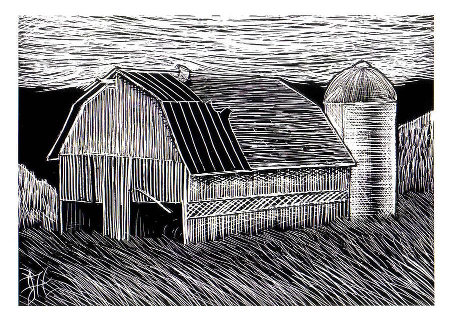 Barn Study 7 Drawing by Jim Harris