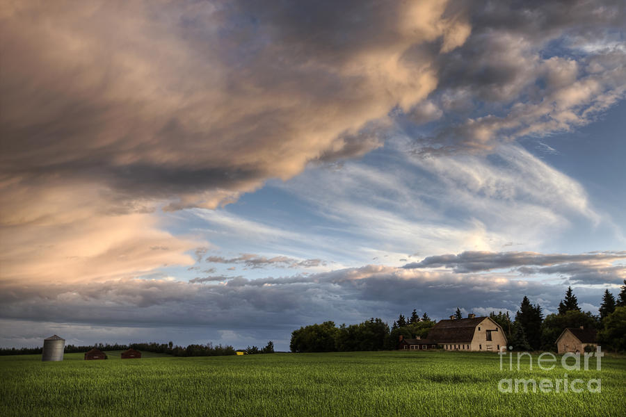 Barn Under Storm Clouds Photograph by Dan Jurak