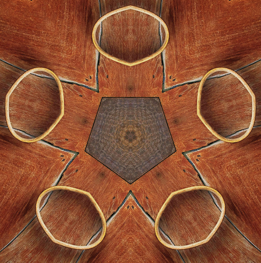 Barn Wood Kaleidoscope 2  Photograph by Peter J Sucy