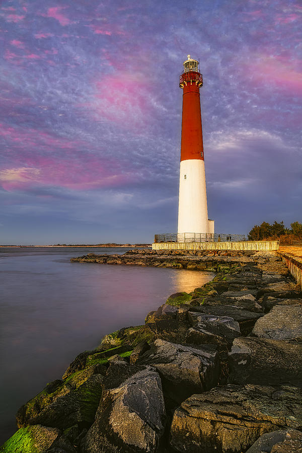 Barnegat Bay Lighthouse Sunset Photograph by Susan Candelario