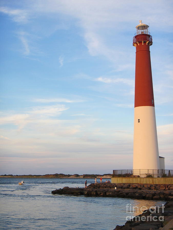 Barnegat Light On Long Beach Island Photograph by Maria Pogoda