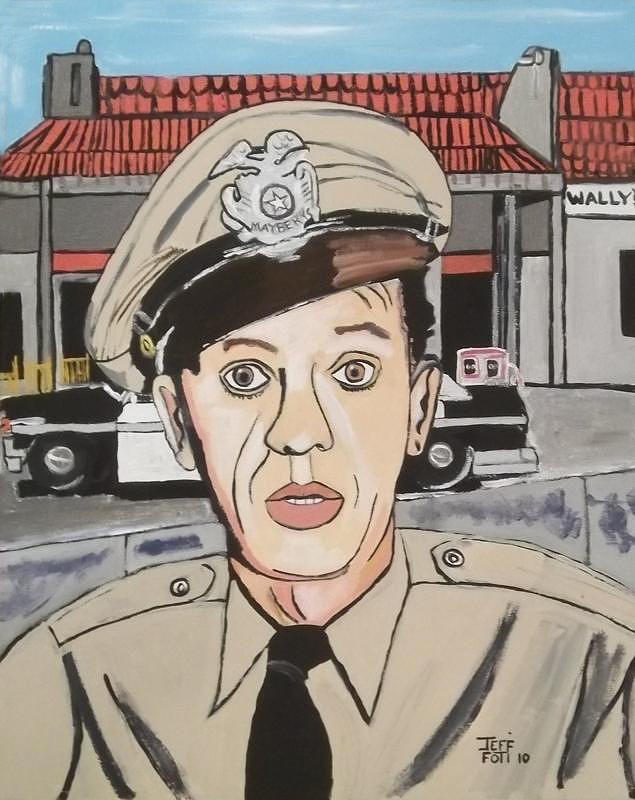 Barney Fife Painting by Jeffrey Foti Barney Fife Painting by Jeffrey Foti
