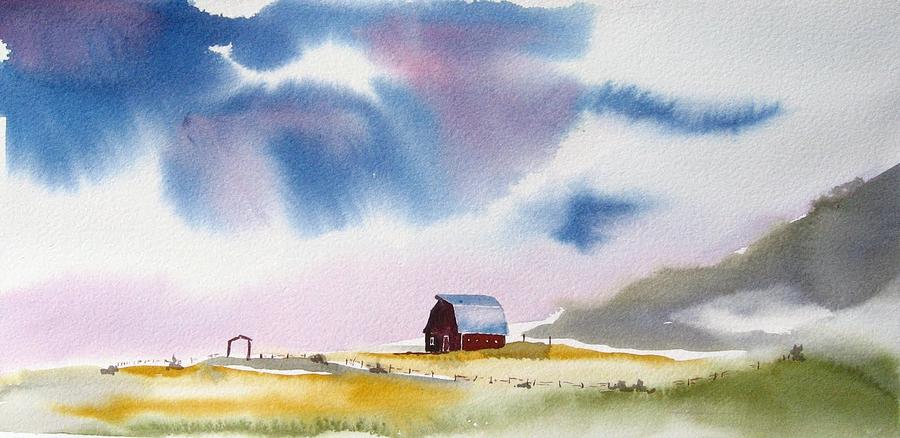 Barnscape Painting by Dominique Bachelet