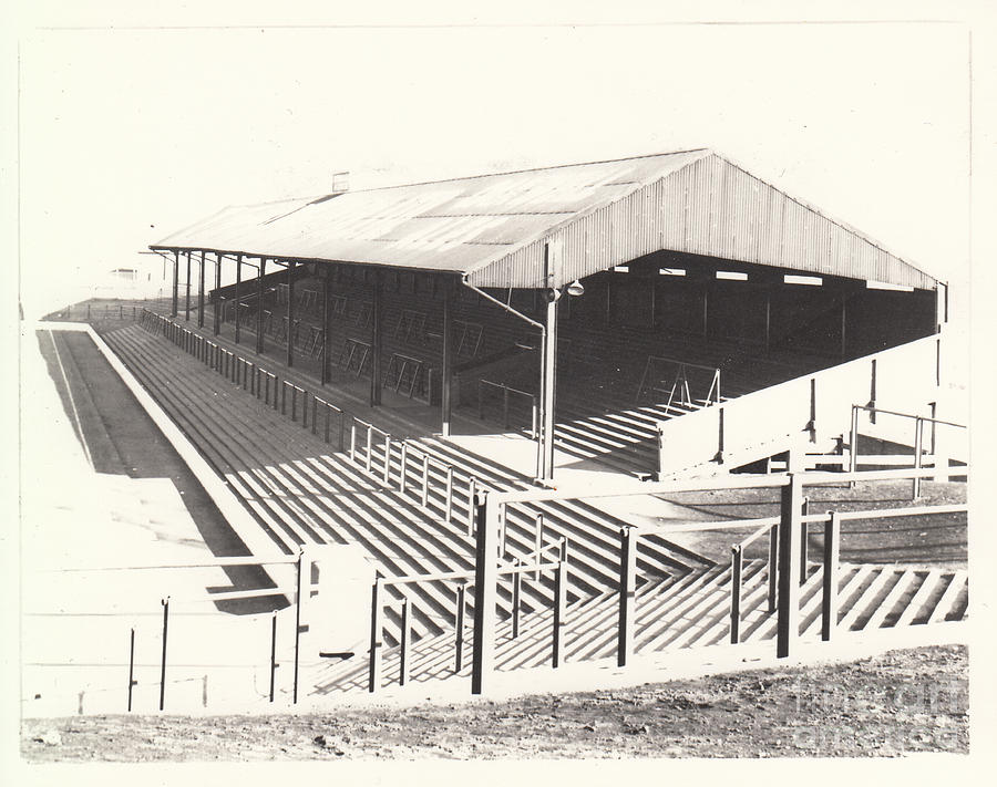 Barnsley - Oakwell Stadium - East Stand 1 - BW - 1960s Photograph by Legendary Football Grounds
