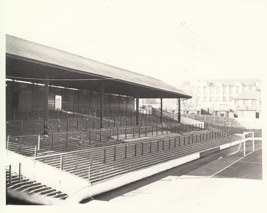 Barnsley - Oakwell Stadium - South Stand Ponty End 1 - BW - 1960s Photograph by Legendary Football Grounds