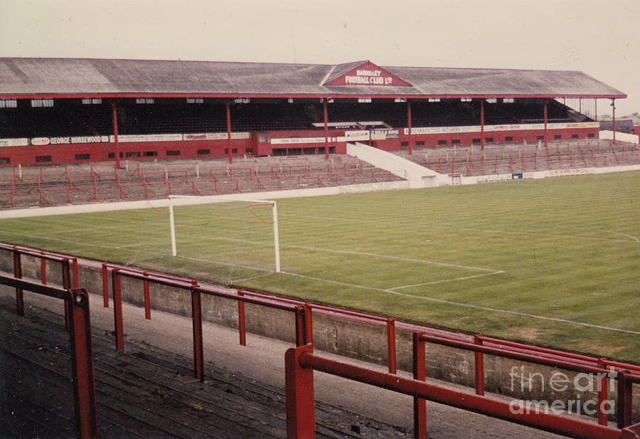 Barnsley - Oakwell Stadium - West Stand 1 - 1970s Photograph by Legendary Football Grounds