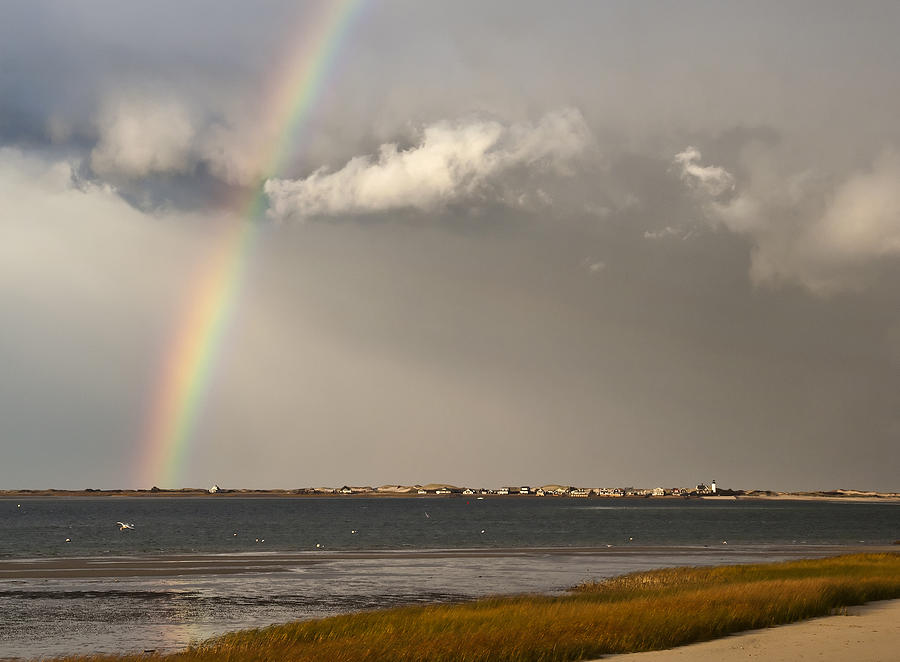 Barnstable Harbor Rainbow Photograph by Charles Harden