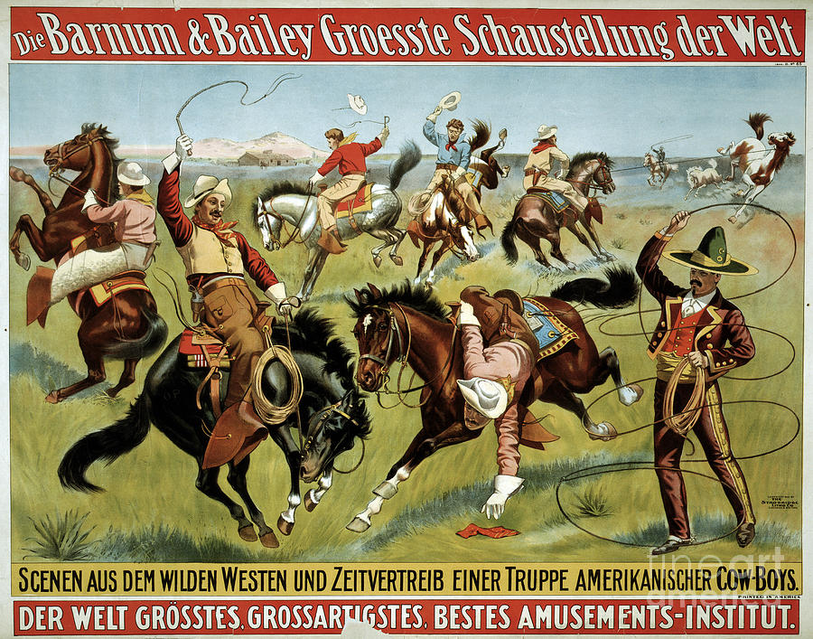 BARNUM AND BAILEY, c1900.  Drawing by Granger