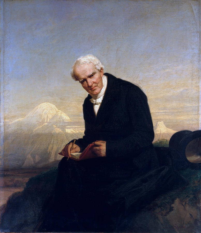 Baron Alexander Von Humboldt Painting - Baron Alexander von Humboldt by Julius Schrader