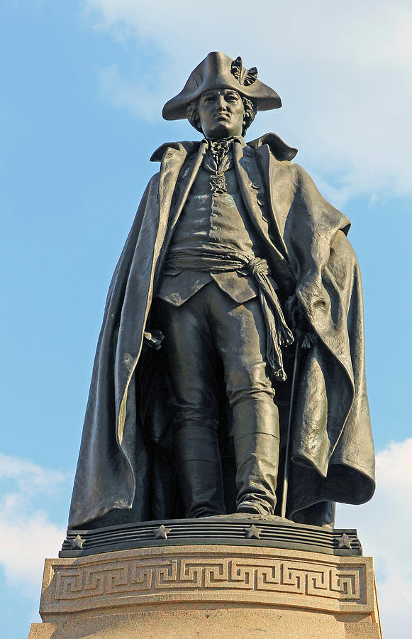 Lafayette Photograph - Baron Von Steuben Statue by Cora Wandel