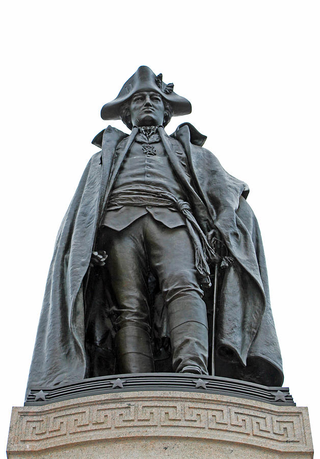 Lafayette Photograph - Baron Von Steuben Statue In Lafayette Square by Cora Wandel