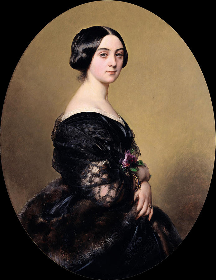 A Young Italian Painting by Franz Xaver Winterhalter