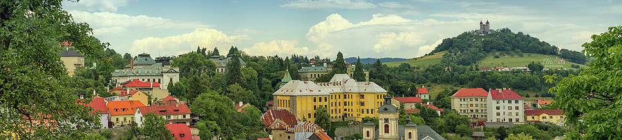 Baroque Calvary And Banska Stiavnica, Slovakia Photograph