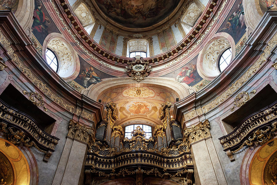 Baroque Organ in Peterskirche Vienna Photograph by Artur Bogacki