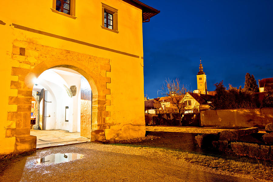Baroque town of Varazdin evening view Photograph by Brch Photography