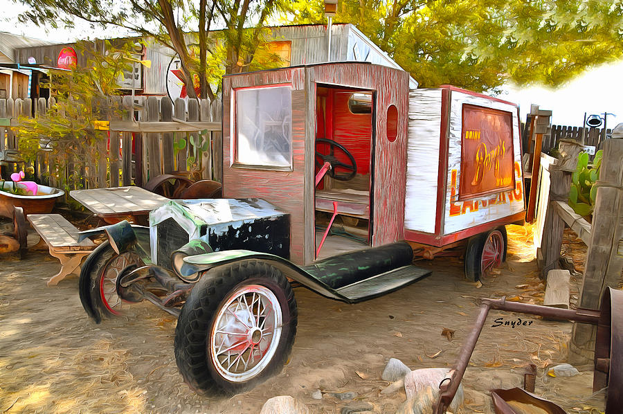 Barqs Delivery Van Cuyama California Photograph by Floyd Snyder