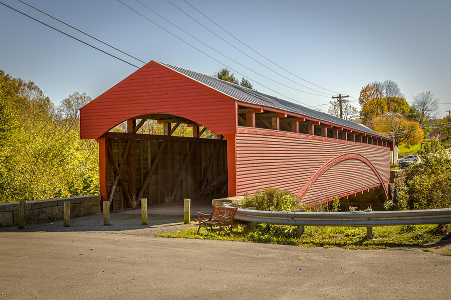 Barrackville Covered Bridge Photograph by Jack R Perry