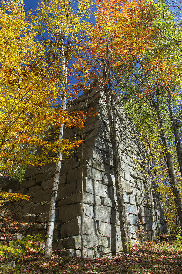 Barre Vermont Rock Quarry Autumn Foliage Photograph