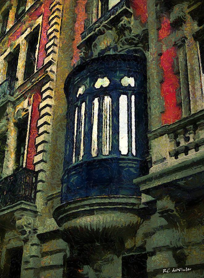 Vincent Van Gogh Painting - Barred Bow Window by RC DeWinter