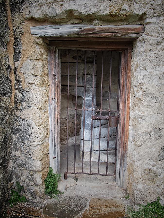 Barred Mission Door Photograph by Buck Buchanan