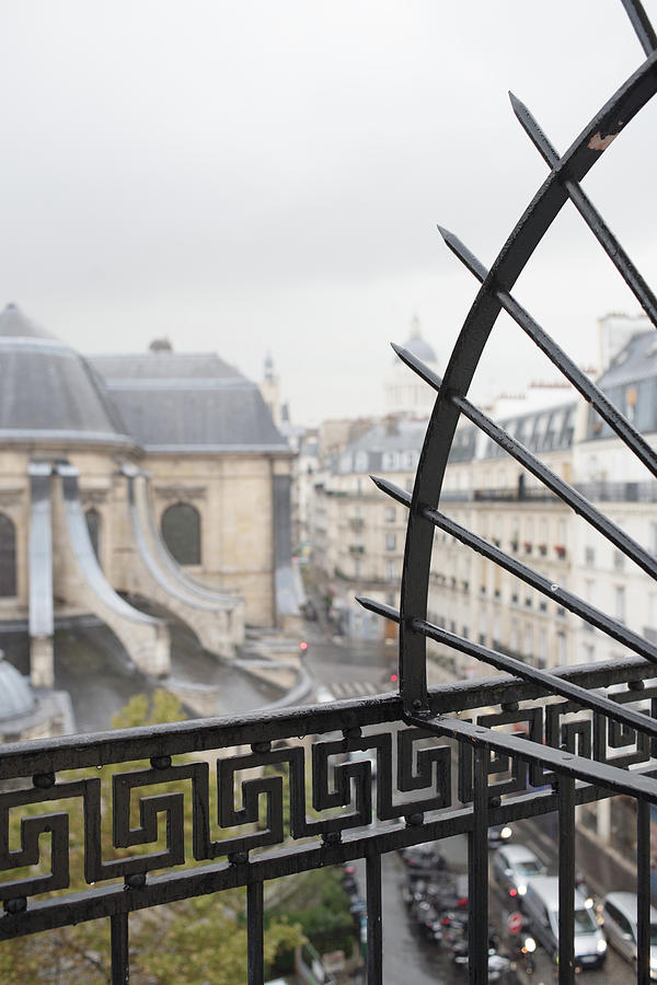 Barred Paris Balcony Photograph by Jean Gill