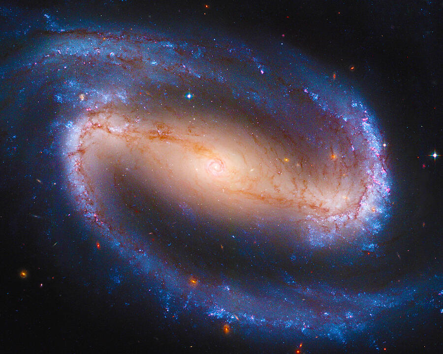 Barred Spiral Galaxy NDC 1300 Photograph by Paul W Faust - Impressions of Light