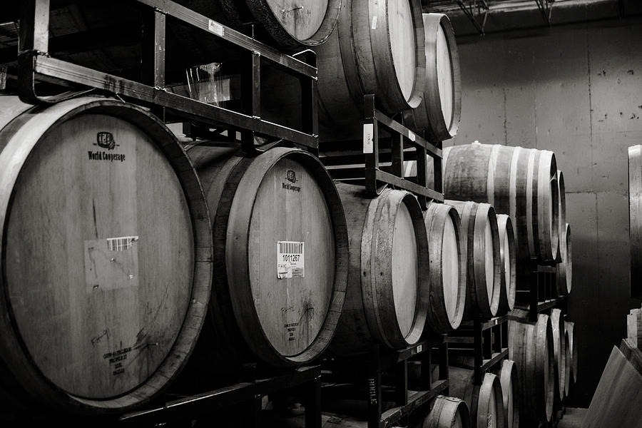 Barrel Aging Racks Photograph By Sarah M Taylor 