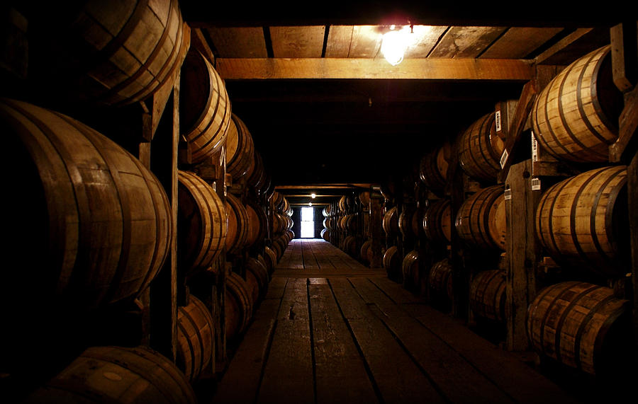 Buffalo Trace Distillery Photograph - Barrel Alley by Wayne Stacy