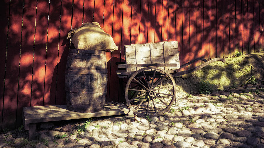 Barrel and Cart Photograph by James Billings