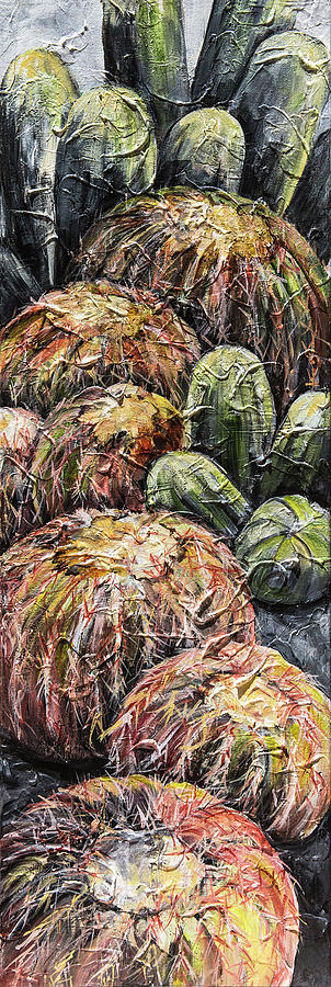 Barrel Cactus #1 Painting by Sally Quillin