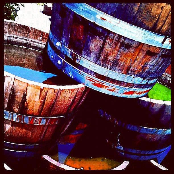 Barrels Photograph - Barrel Full Of Photoshop Filtration by Mike Maginot