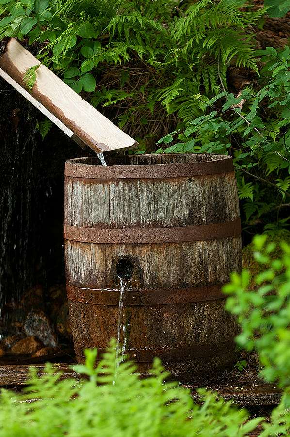 White Mountains Photograph - Barrel of Water by Paul Mangold