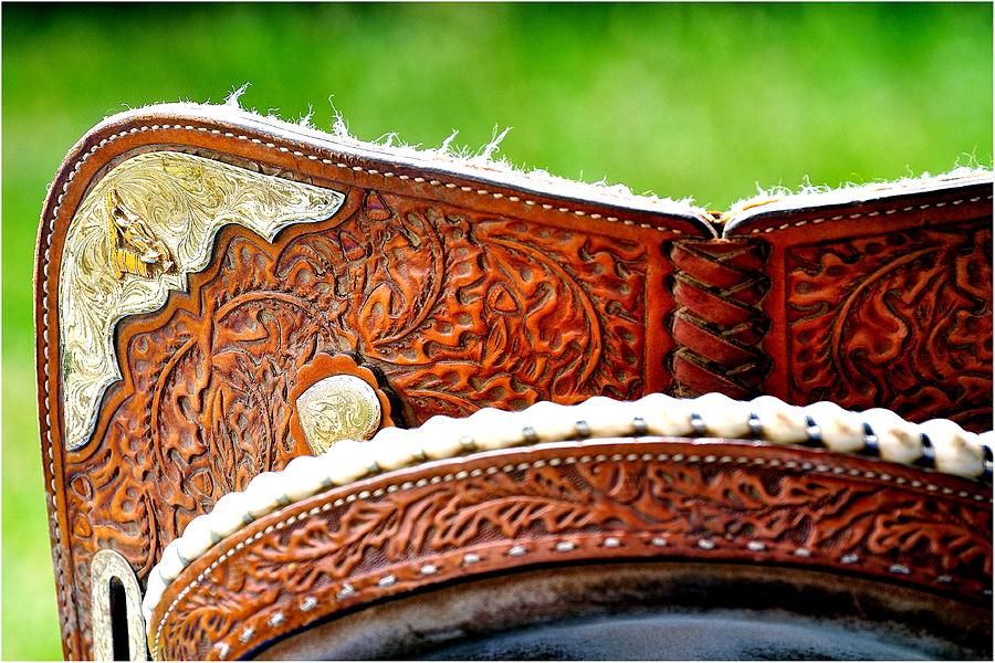 Barrel Racing Saddle Detail Photograph by Jerry Sodorff