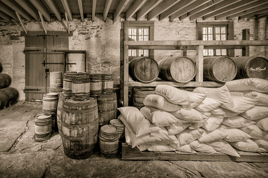 Barrels and Sacks Photograph by James Barber