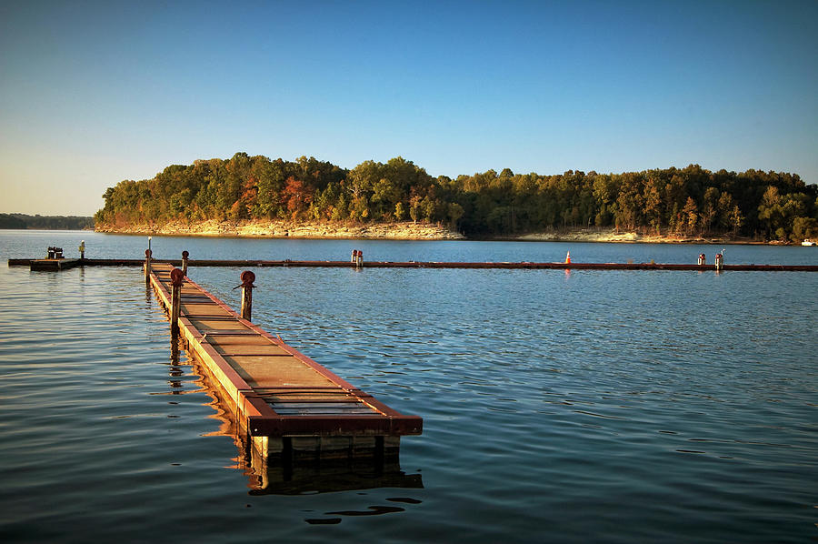 Tree Photograph - Barren River Lake Dock by Amber Flowers
