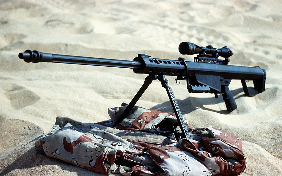 Barrett M82 Sniper Rifle Digital Art by Meggi Andrew