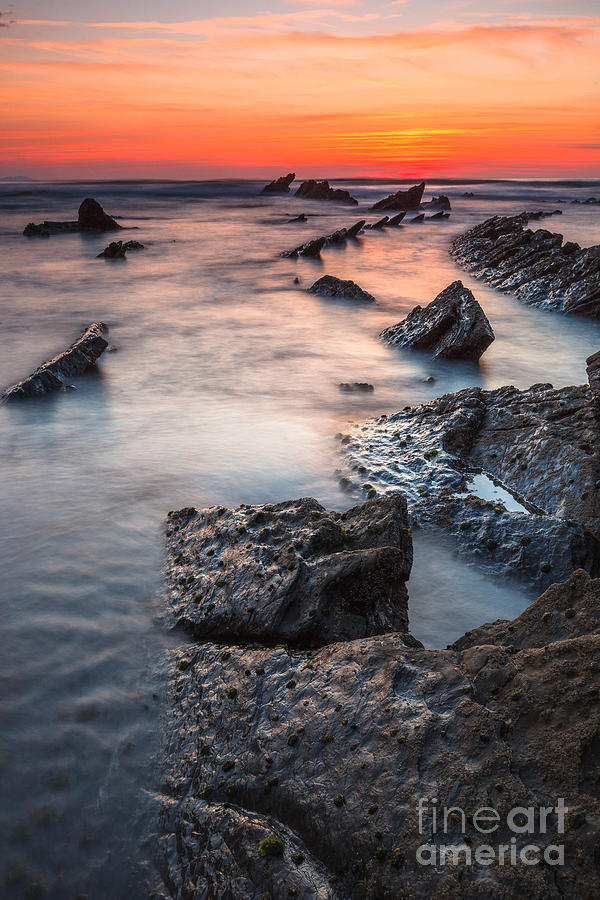 Nature Photograph - Barrika sunset by Sergio Lanza
