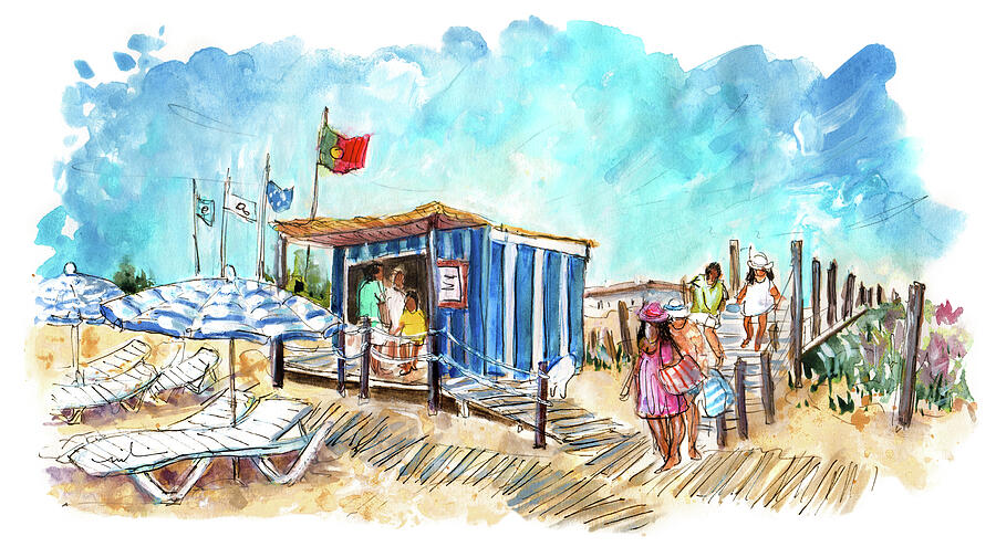 Barril Beach 05 Painting by Miki De Goodaboom